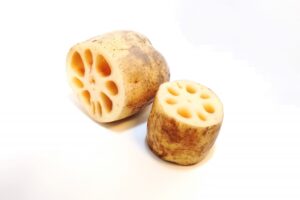 れんこん 紫 斑点