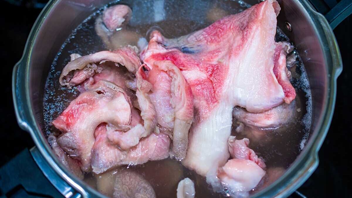 牛すじ 白い 部分